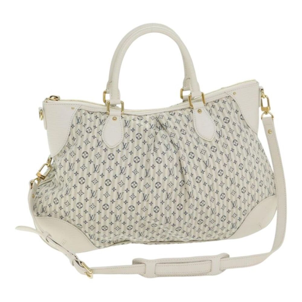 Louis Vuitton Marina Mini Lin Croisette White Canvas Handbag